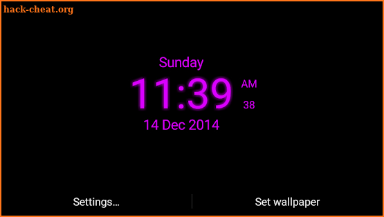 Digital Clock Live Wallpaper screenshot