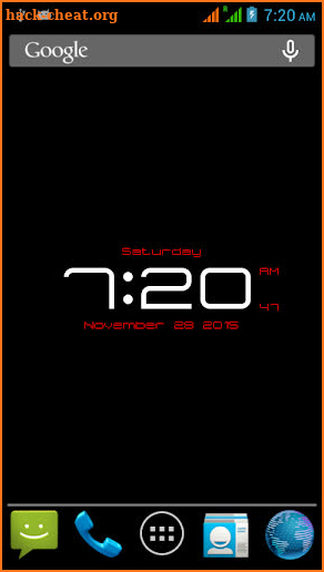 Digital Clock Live Wallpaper-7 PRO screenshot