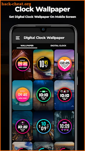 Digital Clock Wallpapers 2021Smart Watch Wallpaper screenshot