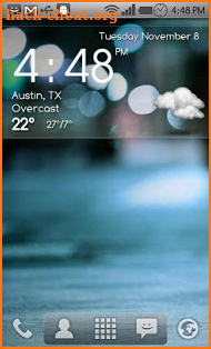 Digital clock weather theme 1 screenshot
