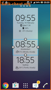 Digital Clock Widget Xperia screenshot