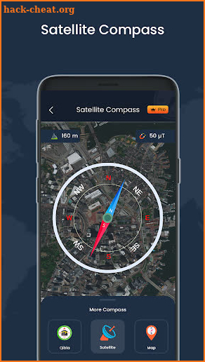 Digital compass & live weather screenshot