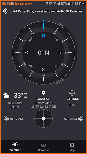 Digital Compass for Navigation & Direction Finder screenshot