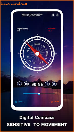 Digital Compass free: GPS - Smart Compass screenshot