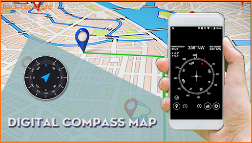 Digital Compass Map screenshot