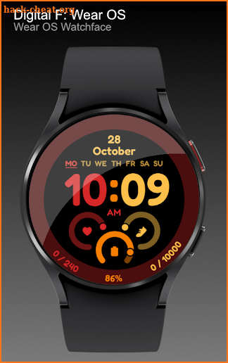 Digital F: Wear OS screenshot