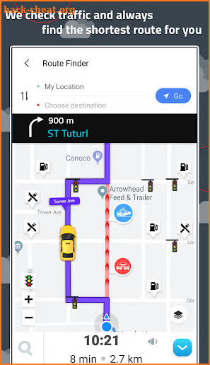 Digital GPS Compass Map screenshot