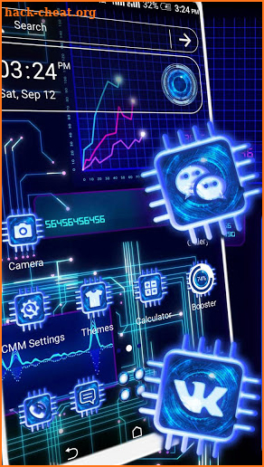 Digital Hi-Tech Theme Launcher screenshot