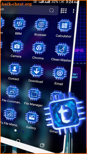 Digital Hi-Tech Theme Launcher screenshot