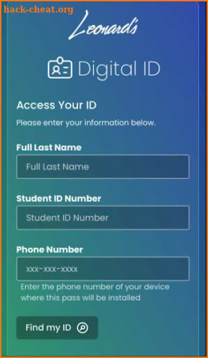 Digital ID by Leonard's screenshot