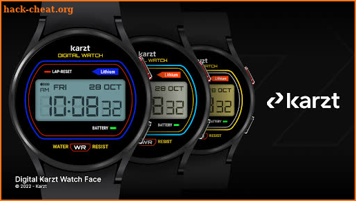 Digital karzt watch face screenshot