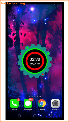 Digital night clock: Black wallpapers HD screenshot