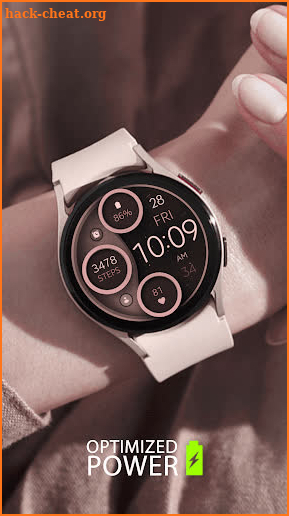 Digital Pink watch face screenshot