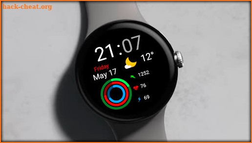 Digital Rutan Watch Face screenshot