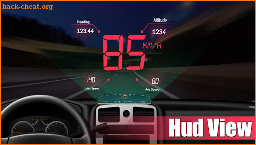 Digital Speedometer - GPS Odometer app offline HUD screenshot