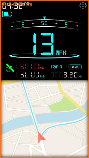 Digital Speedometer - GPS Speed - Mobile Speed KMH screenshot