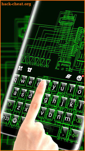 Digital Tech Keyboard Theme screenshot