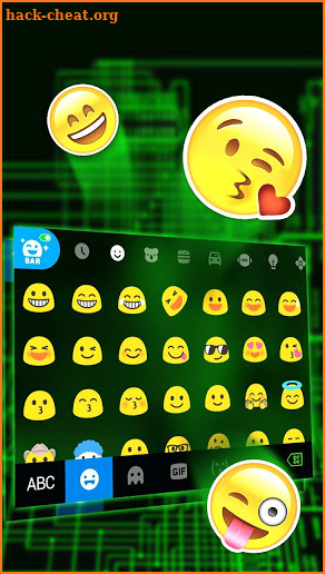 Digital Tech Keyboard Theme screenshot