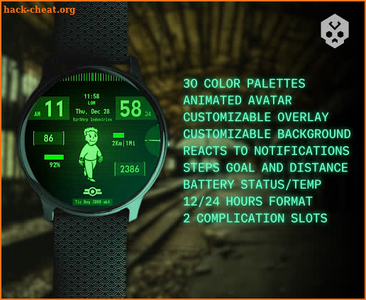Digital Tic Boy Watch Face screenshot