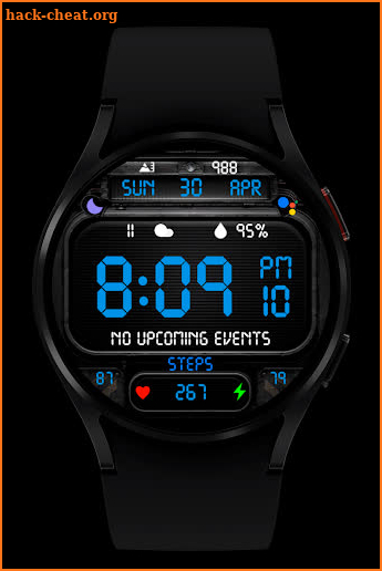 Digital V2 Watch Face Wear OS screenshot