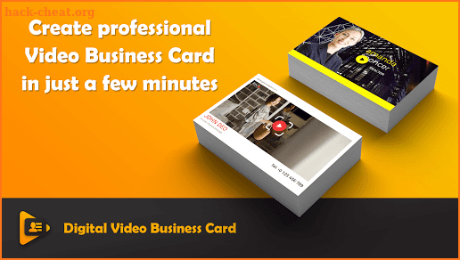 Digital Video Business Card, Visiting Card Maker screenshot