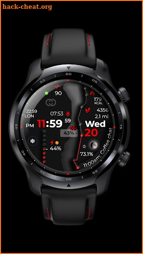 Digital Watch Face CUE102 screenshot