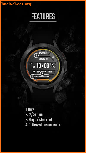 Digital watch face - DADAM12 screenshot