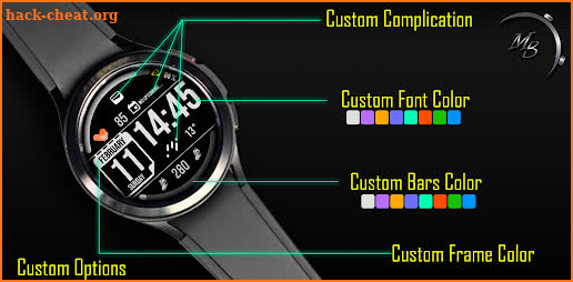 Digital Watch Face MB110 screenshot