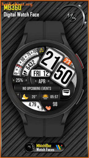 Digital Watch Face MB360 screenshot