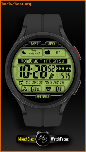 Digital Watch face MB397 screenshot