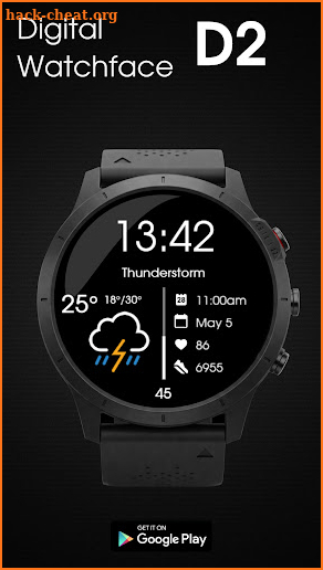 Digital Watchface D2 screenshot