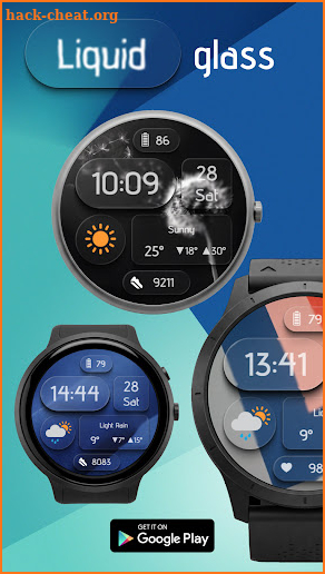 Digital Watchface Liquid glass screenshot