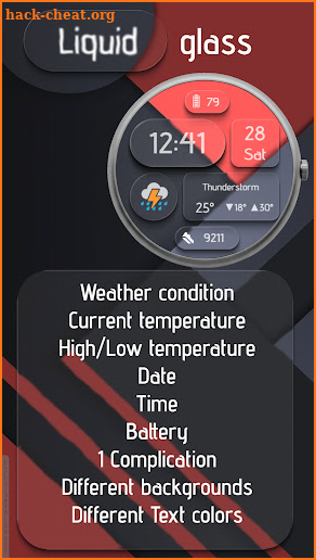 Digital Watchface Liquid glass screenshot