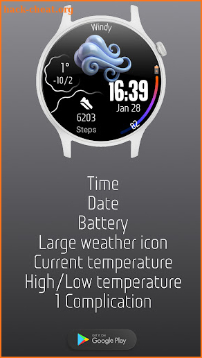 Digital Watchface Weather 3D screenshot