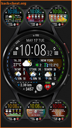 Digital Weather Watch face P1 screenshot