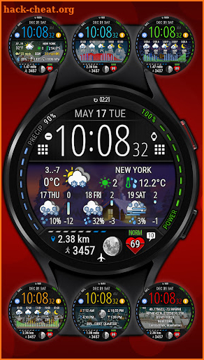 Digital Weather Watch face P3 screenshot