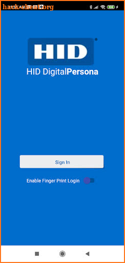 DigitalPersona screenshot