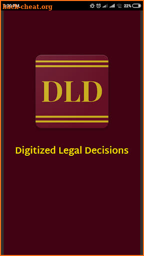 Digitized Legal Decisions (DLD) screenshot