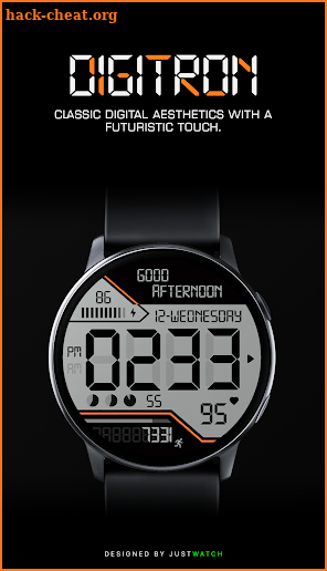 Digitron Watch Face screenshot