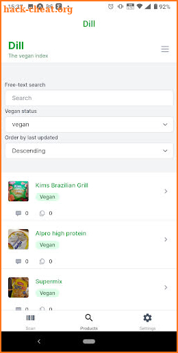 Dill - Find Vegan Products screenshot