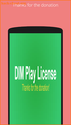 DIM Play License screenshot