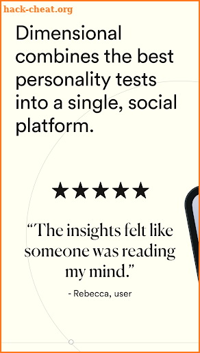 Dimensional Personality Test screenshot