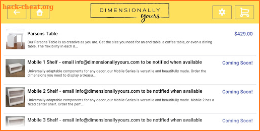 Dimensionally Yours screenshot