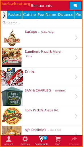Dine In Delivery screenshot