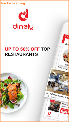 Dinely: Restaurant Discounts without a Coupon! screenshot