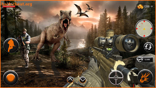 Dino Attack Gun Strike Professional Hunting Jungle screenshot