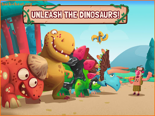 Dino Bash - Dinosaurs v Cavemen Tower Defense Wars screenshot