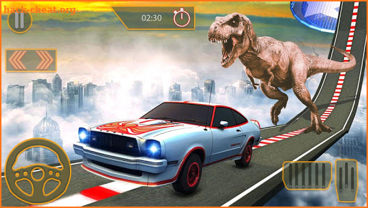 Dino car chase on impossible tracks new 2019 screenshot