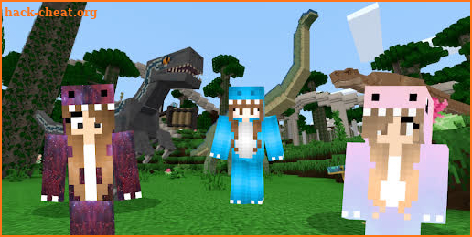 Dino Girl Skins for Minecraft screenshot