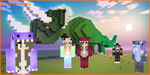 Dino Girl Skins for Minecraft screenshot